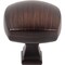Jeffrey Alexander 1-3/8" Overall Length Brushed Oil Rubbed Bronze Square Audrey Cabinet Knob 278L-DBAC - alternate 8